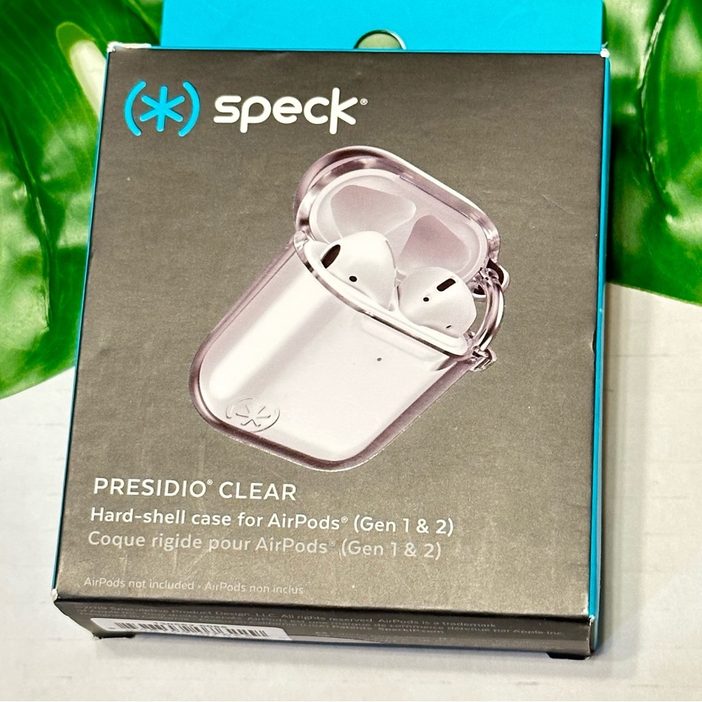 Speck PRESIDIO CLEAR Hard-shell case for AirPods (Gen 1 & 2)